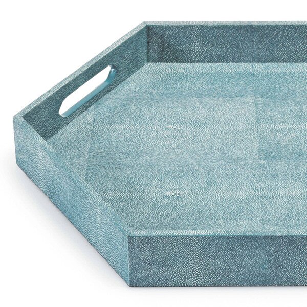 Shagreen Hex Tray